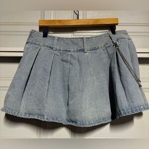 Social coalición Demin Mini Skirt